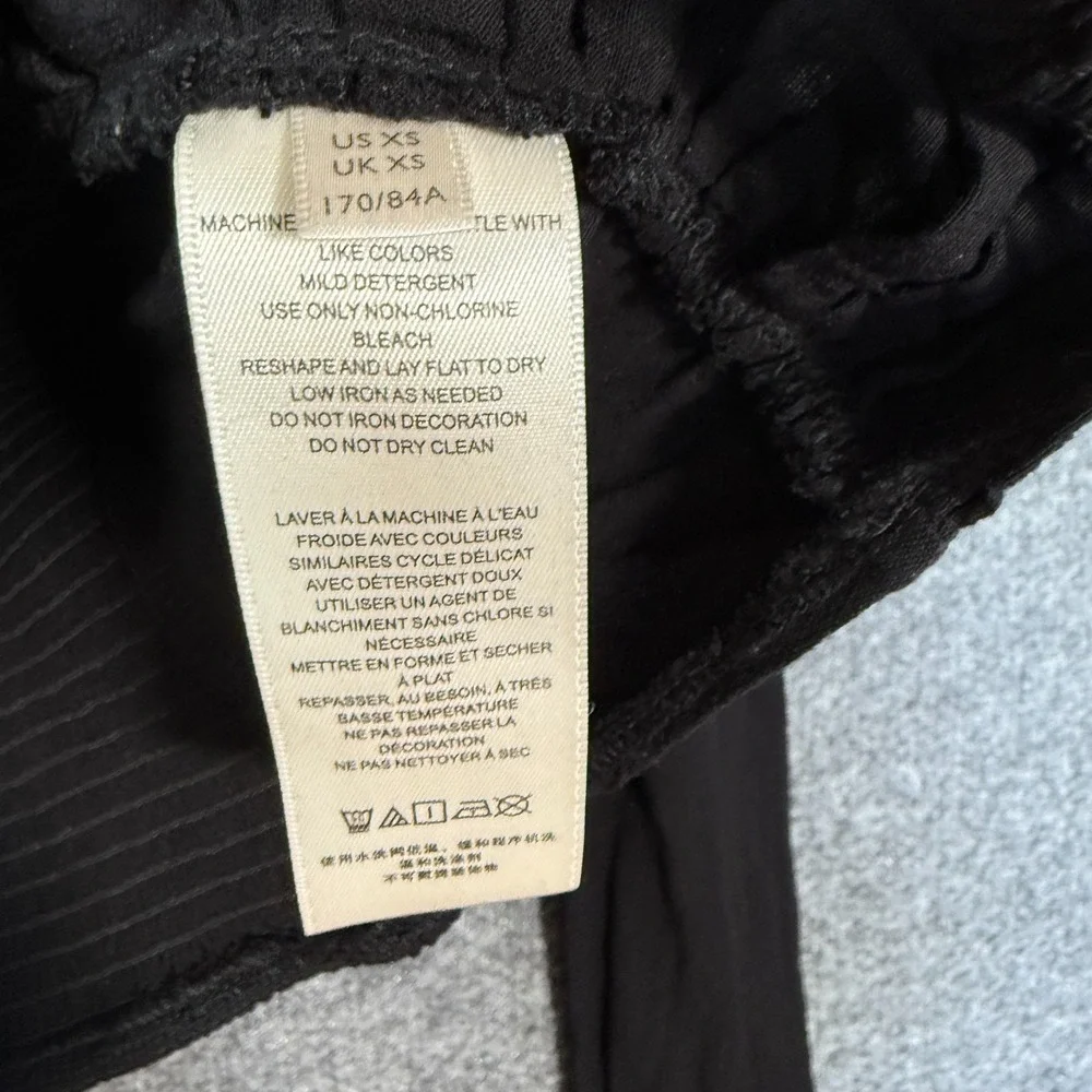 Free People Sweet Mornings Top XS Black Corset Fairy‎ Grunge Romantic Whimsigoth
